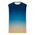 thumbnail image 4 of WAVSUF Summer Men Quick Dry Undershirts Tank Muscle Gym Vest for Mens Sports Tank Tops Printed Round Neck Tops Sleeveles Pullover Dark Blue Size S, 4 of 4
