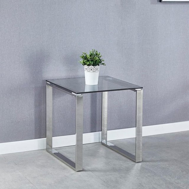 Heavenly Collections | Gen Silver Side Table | End Table for Living room or Bedroom