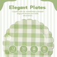 thumbnail image 3 of 50PCS Sage Green Scalloped Paper Plates - 7Inch Striped Dessert Plates for Cake Salad Fruit Disposable Decorative Dinner Dessert Serving Plates for Birthday Baby Shower Wedding Party Supplies, 3 of 14