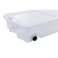 thumbnail image 5 of Open Box Rubbermaid 68 Qt Under Bed Storage Boxes w/ Dual Hinged Lids (2 Pack), 5 of 11