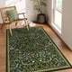thumbnail image 1 of Alfombra Moynesa Floral Verde 122x183 cm Lavable Antideslizante, 1 of 8