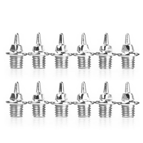 Footful 12pcs zapatos de repuesto Spikes Sport Running Track Shoes Trainer 4 tipos 5mm Hugo Reemplazo de calas de espiga de acero