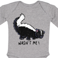 thumbnail image 4 of Inktastic Animals Cute Skunk Wasn't Me Boys or Girls Long Sleeve Baby Bodysuit, 4 of 5