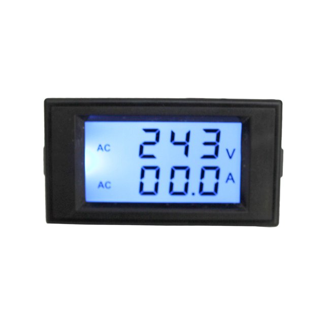 EeaseCA AC 80-300V 0-100A LCD Digital Display AC Voltage Current Meter Voltmeter Ammeter (Black)