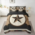 thumbnail image 2 of Manfei Texas Star Bedding Comforter Set 7-Piece for Female Men,Western Theme King Bedding Sets,Vintage Aesthetics Ultra Soft Bed Sheets,Luxury Bedroom Decor,Reversible, 2 of 8