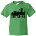 thumbnail image 3 of Inktastic Seattle Skyline Grunge Youth T-Shirt, 3 of 5