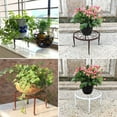 thumbnail image 6 of Metal Plant Stands for Flower Pot, Heavy Duty Iron Potted Stand Holder, Indoor Outdoor Rustproof Metal Planter Container Round Supports Display Rack white 24*13cm, 6 of 9