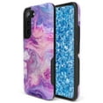 thumbnail image 4 of Casely Galaxy S22 | Tie Dying Over You Purple Marble Samsung Case, 4 of 9
