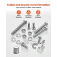 thumbnail image 3 of 246 Pcs Stainless Steel Bolts Nuts Assortment Kit Imperial Screws Flat Washers Spring Lock Washers 1/4-20 5/16-18 3/8-16 for Furniture Equipment Vehicle Assembly with Case, 3 of 6
