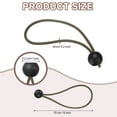 thumbnail image 2 of 6" Balls Bungee Cords, 20 Pcs Bungee Cords with Balls Elastic Tarp Tie Downs for Tents(Khaki/Black), 2 of 7