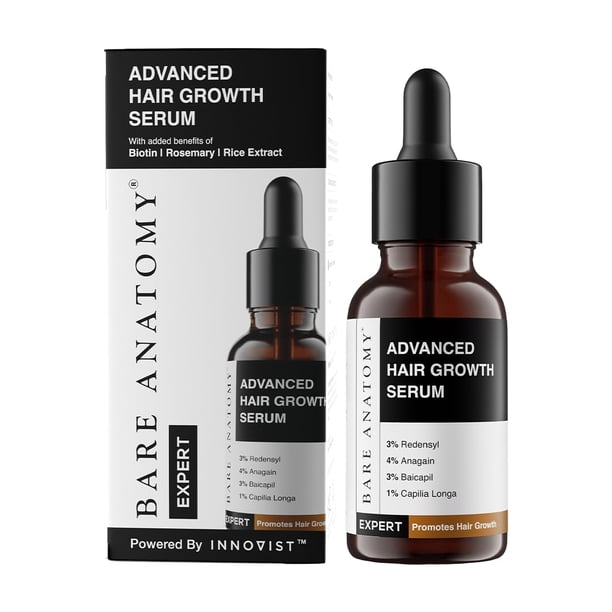 Sérum para el crecimiento del cabello Bare Anatomy Advanced 30 ml para mujeres y hombres