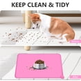 thumbnail image 5 of Dog Food Mat, Silicone Dog Cat Bowl Mat, Non Slip Waterproof Pet Feeding Mat Food Container for Small Animals, Pink, 5 of 8