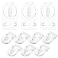 thumbnail image 1 of MOVTOTOP 10Sets Acrylic Hinges Hasp Locks Storage Solution Flat Transparent 7.4x3x1In, 1 of 8