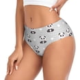 thumbnail image 2 of Balery Panda Bear Ropa Interior de Algodón para Mujer con Dibujo – Braguitas Cómodas y Elásticas, Estilo Clásico-Small, 2 of 6