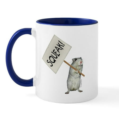 

CafePress - Protesting Gerbil Mug - 11 oz Ceramic Mug - Novelty Coffee Tea Cup