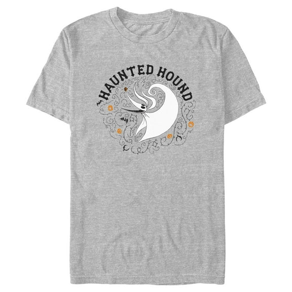 Men's The Nightmare Before Christmas Haunted Hound Zero Graphic Tee Athletic Heather Large