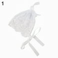 thumbnail image 6 of SPRING PARK 3 Colors Cute Newborn Girls Boys Lovely Cotton Lace Floral Cap Photography Prop Hat with Strap, 6 of 6