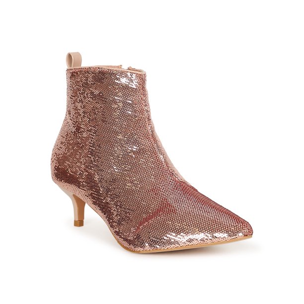 kadison pointed toe kitten heel bootie
