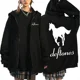 thumbnail image 2 of Deftones-Sudadera con capucha y cremallera para hombre y mujer, abrigo de manga larga de gran tamaño, estilo Harajuku, banda de Rock y Hip Hop, color blanco, ropa de calle, 2024, 2 of 5