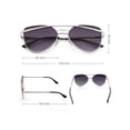 thumbnail image 2 of Cateye Sunglasses for Adult Women Female with Case, Grey, 56mm, 2 of 8