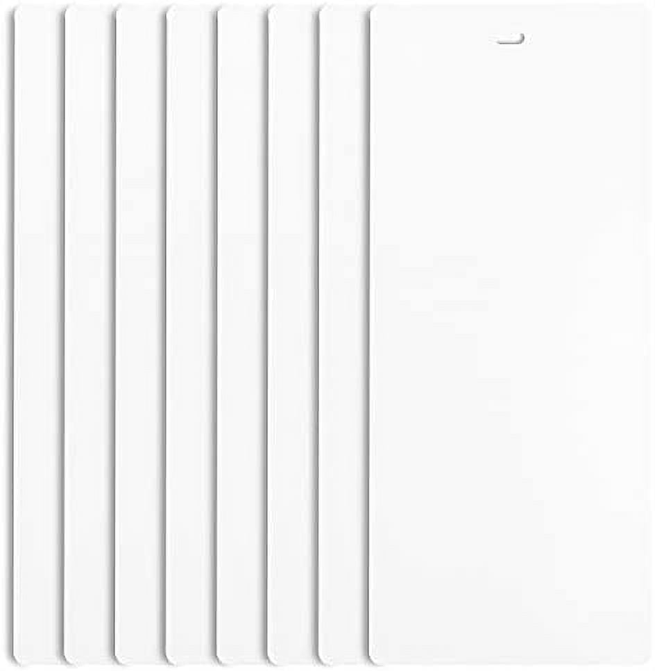 PVC Vertical Blind Replacement Slat 82 1/2 X 3 Pack, White) 1/2 (8