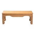 thumbnail image 2 of bali & pari Abena Rattan Coffee Table - Rectangular Boho Chic Accent Table, 2 of 6
