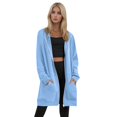 thumbnail image 3 of Resicozy Women's Zip Up Hoodies Plus Size Long Tunic Sweatshirt Casual Fashion Fall Jacket Coat with Pockets Sky Blue M, 3 of 4