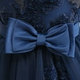 thumbnail image 5 of Little Big Girls Flower Dress Sleeveless Bowknot Wedding Pageant Dance Gown for 4-14Y, 5 of 7
