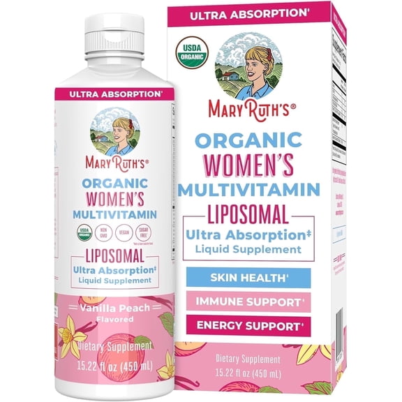 MaryRuth's Women's Health & Hormone Balance Liquid Multivitamin, 15.22 Fl Oz, NON GMO