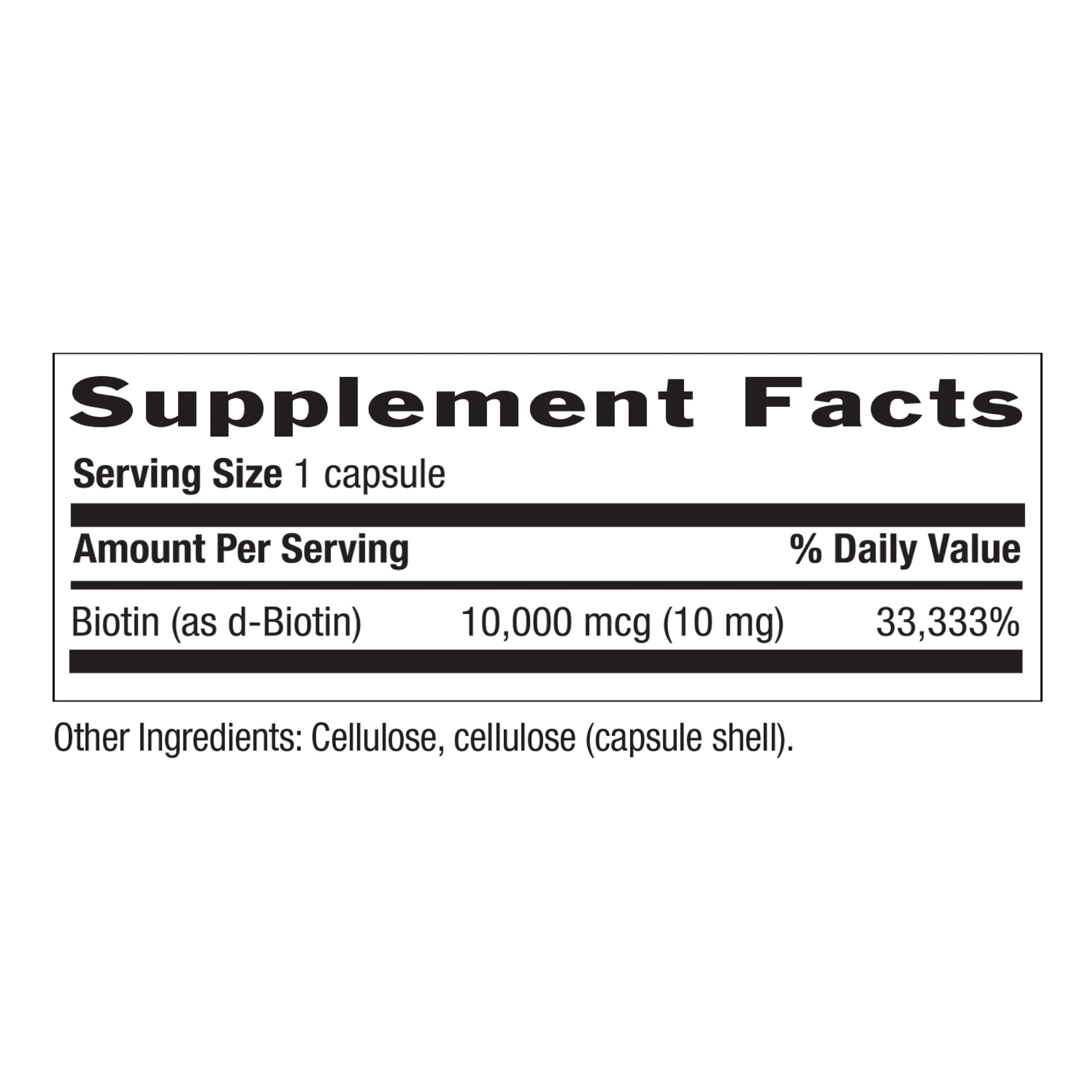 Country Life Biotin, High Potency , 10 mg, 120 Vegan Capsules