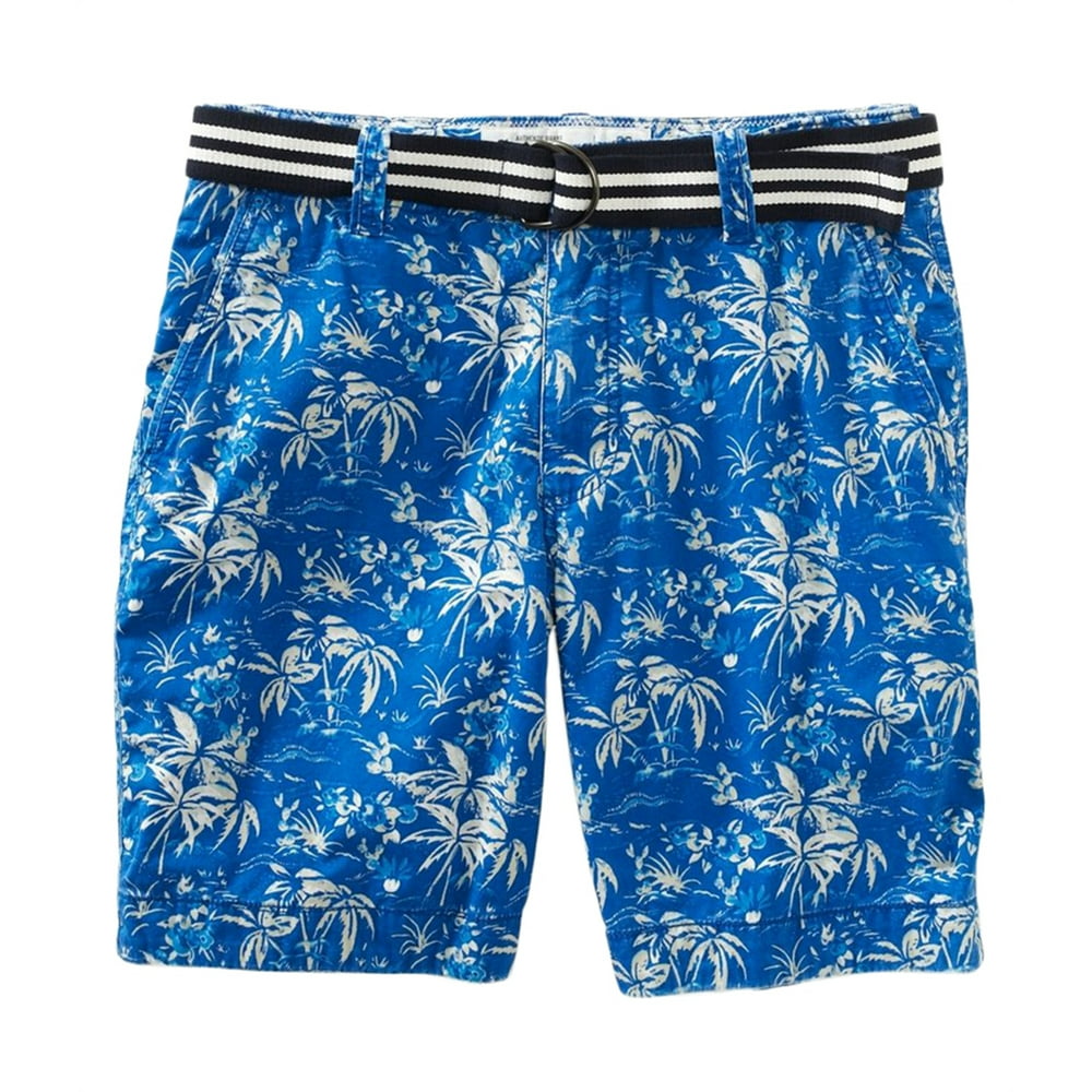 Aeropostale - Aeropostale Mens Belted Tropical Pattern Casual Chino ...