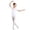 White, variant on Elegant Girls Dance Jumpsuit For Ballet Practice Comfortable Fit With Easy Snap Front Girls Jumpsuits Sizes 3-4 Years