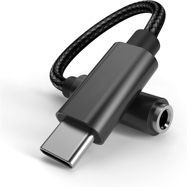 USB C to 3.5mm Headphone Jack Adapter,USB C to Aux Audio Adapter