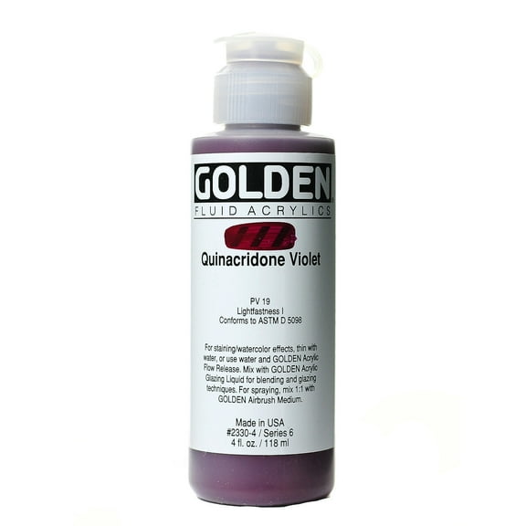 Golden Fluid Acrylic Paint, 4 oz, Cadmium Red Medium Hue