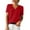 Red, variant on Short Sleeve Sweater for Women, Yigetop Women's Round Neck Short Sleeved Loose T Shirt with A Knit Bottom Short Top Sweater Shirts for Women Beige, L
