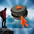 thumbnail image 4 of Camping Cookware Set Campfire Cooking Utensils Folding Cookset Portable Outdoor Hiking Backpacking Pot Pan Bowls, 4 of 8