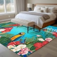thumbnail image 4 of 6'x9' Area Rugs, Flowers Birds Indoor Outdoor Area Rug for Living Room Bedroom, Summer Botanical Floral Watercolor Butterfly Washable Bathroom Rugs Kitchen Floor Carpet Mats Home Decor Aesthetic, 4 of 8