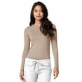 thumbnail image 3 of Adar Underscrubs for Women 3 Pack - Long Sleeve Underscrub Comfort Tee - 2903 - Khaki - 3X, 3 of 7