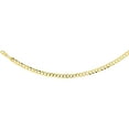 thumbnail image 2 of 10K Yellow Gold 7.5 mm Curb Link Chain Necklace Concaved Beveled Edges 26 inch, 2 of 2