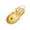 Yellow, variant on Utoimkio Toddler Girls Jelly Sandals Soft Rubber Sole Closed Toe Beach Summer Shoes Kid Princess Flat Shoes