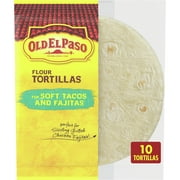 Old El Paso Flour Tortillas, For Soft Tacos and Fajitas, 10 Ct., 8.2 oz.