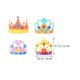 thumbnail image 3 of KAKOWELY Juego de 4 sombreros creativos de cumpleaños para niños, accesorios de bricolaje, tocado con temática de corona, 3 of 5