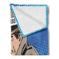 thumbnail image 2 of Paparazzi Soft Flannel Fleece Throw Blanket, Press Journalist with Camera Pop Art Retro Style Media Theme, Cozy Plush for Indoor and Outdoor Use, 70" x 90", Azure Blue Multicolor, by Ambesonne, 2 of 5