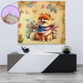 thumbnail image 4 of Pomeranian Celebrates Spring and Enjoys a Happy Easter Tapestry Pom Dog Lover Gifts Wall Hanging Backdrop Home Decor - 02001, 4 of 5