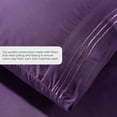 thumbnail image 3 of Bed Sheets - California King Sheet Set [6-Piece, Purple] - Hotel Luxury 1800 Brushed Microfiber - Soft and Breathable - Deep Pocket Fitted Sheet, Flat Sheet, Pillow Cases, 3 of 6