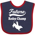 thumbnail image 3 of Inktastic Future Rodeo Champ Bull Rider Boys Baby Bib, 3 of 4