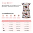 thumbnail image 3 of Balery Mexican Bright Style Camisón de princesa para niñas, pijama de algodón con mangas abullonadas, suave y bonito.-Medium, 3 of 6