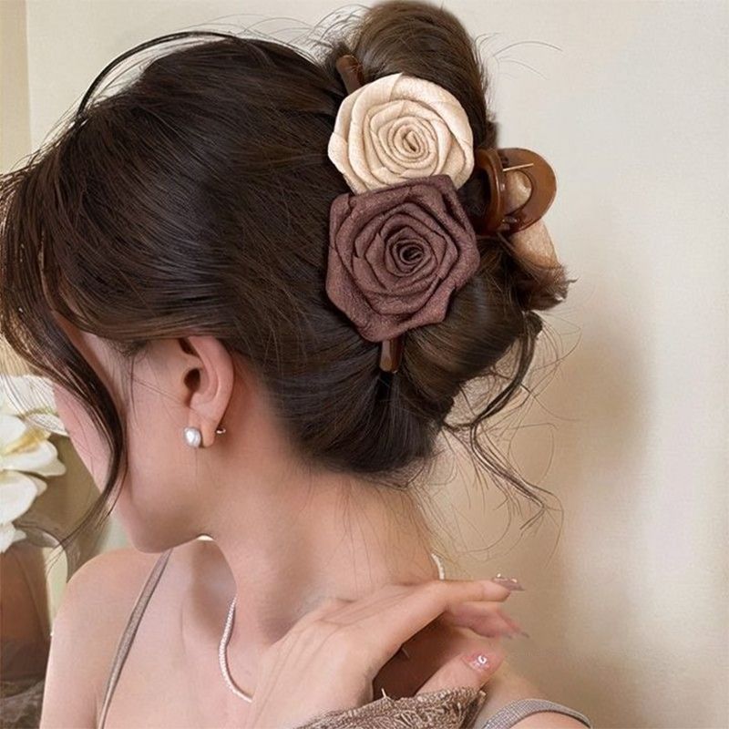 EKE Women’s Hair Clip Vintage Retro Back-Wear Elegant Hair Accessory with Fashion Texture