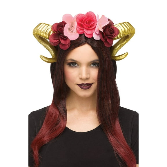 Gold Horn Flower Headpiece