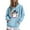 Blue, variant on Hoodies for Womens 2025 Fall Halloween Costume Hooded Jacket Loose Casual Fleece Sweatshirts Halloween Ghost Graphic Printed Long Sleeve Sweaters Pullover with Pocket